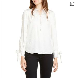 Rebecca Taylor Long-sleeve Cheetah Jacquard Top